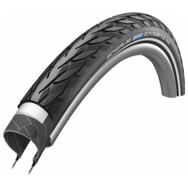Schwalbe Buitenband Delta Cruiser Plusx 1 3/8" / 37-540 Zwart