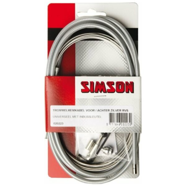 Simson Trommelremkabelset v/a Zilver - Afbeelding 3