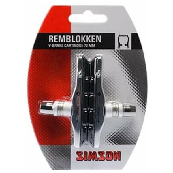 Simson V-Brake cartr.remschoen Zwart