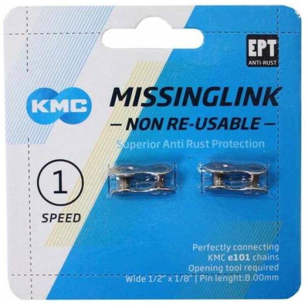 Kmc kettingschakel singlespeed e-bike missinglink Zilver - Afbeelding 3