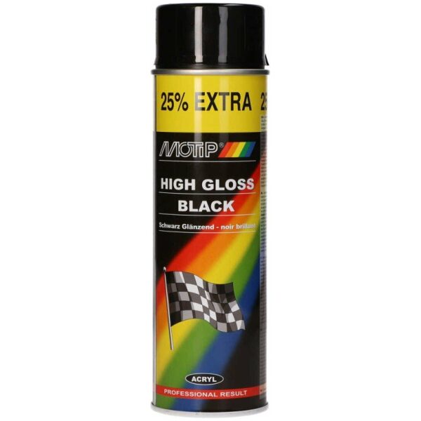 Motip LAK GLANS SPB 500ML Zwart