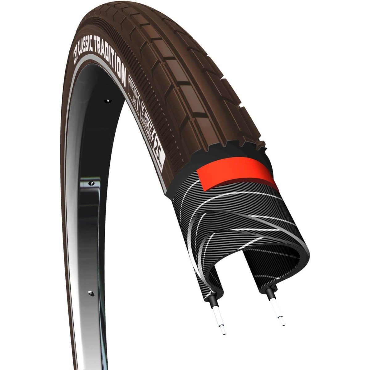 Cheng Shin Tyre CST btb 28x1.75 Tradition 3mm R br - Afbeelding 2