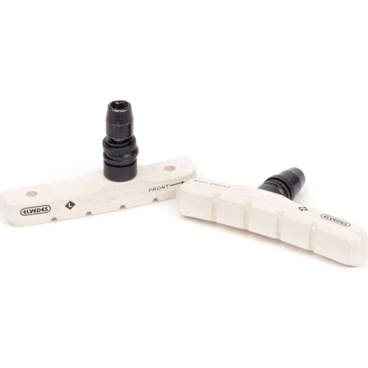Elvedes PAAR REMBLOKKEN V-BRAKE WHITE (6832-CARD) 72MM Wit - Afbeelding 2