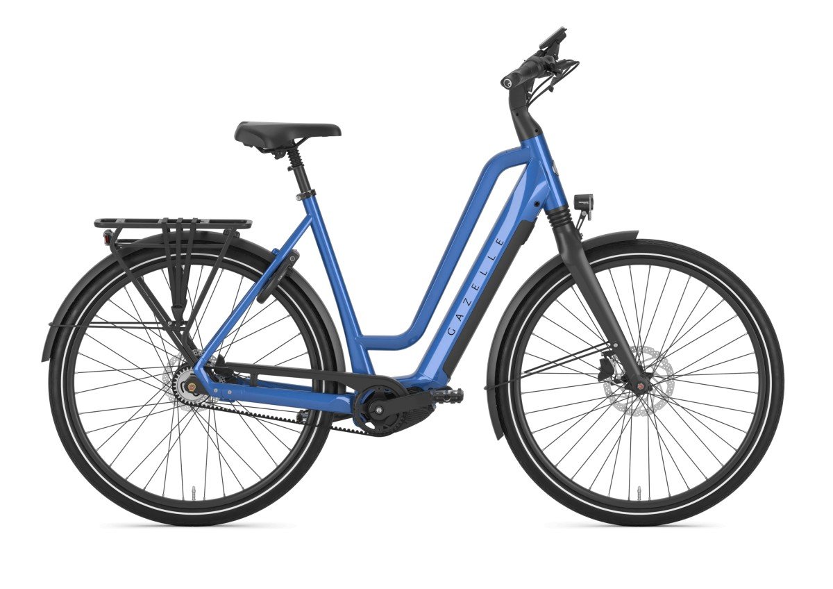 Gazelle Chamonix test e-bike Tropical Blue Glans Dames 2025