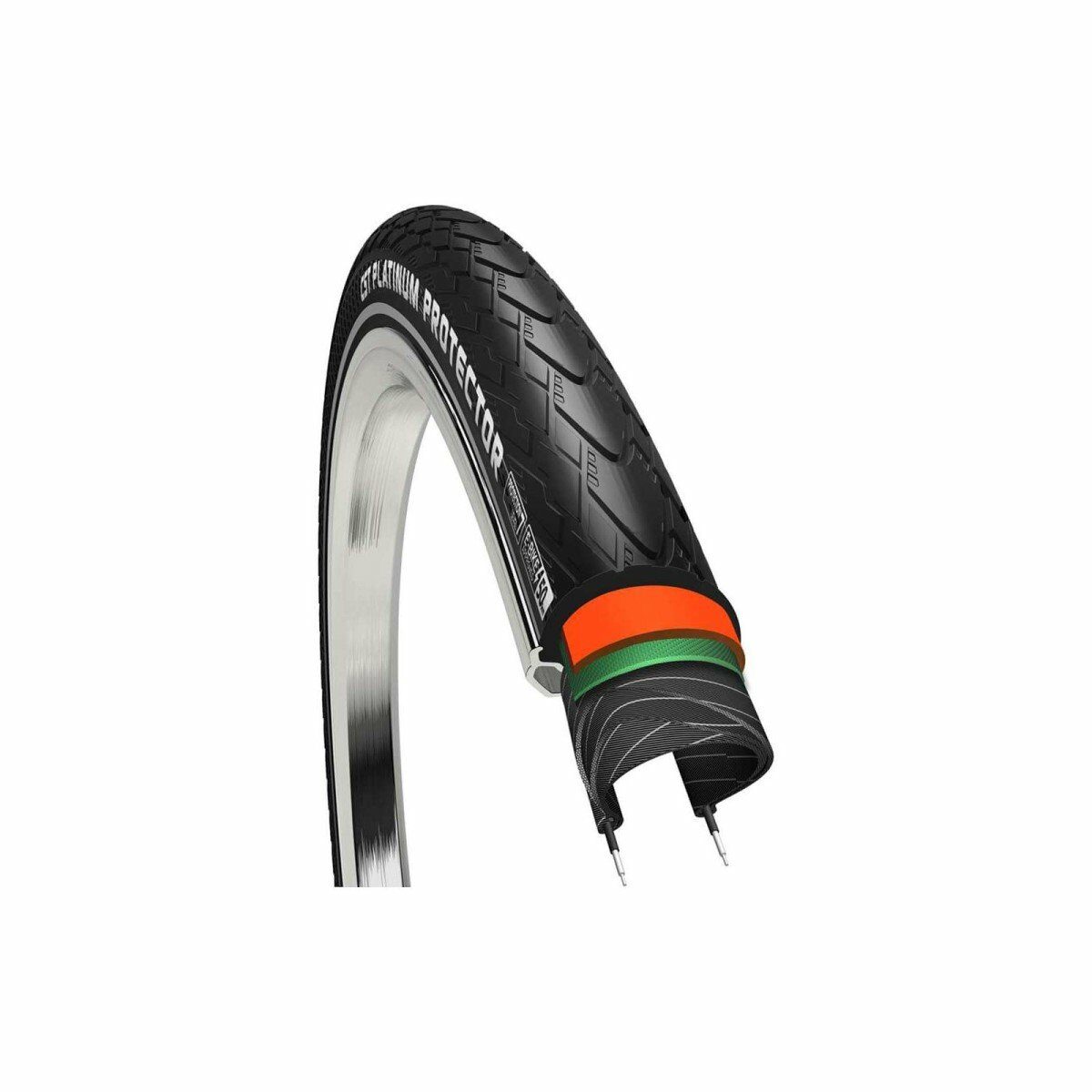 Cst btb 28x1.50 Platinum Prot R zw Zwart - Afbeelding 2