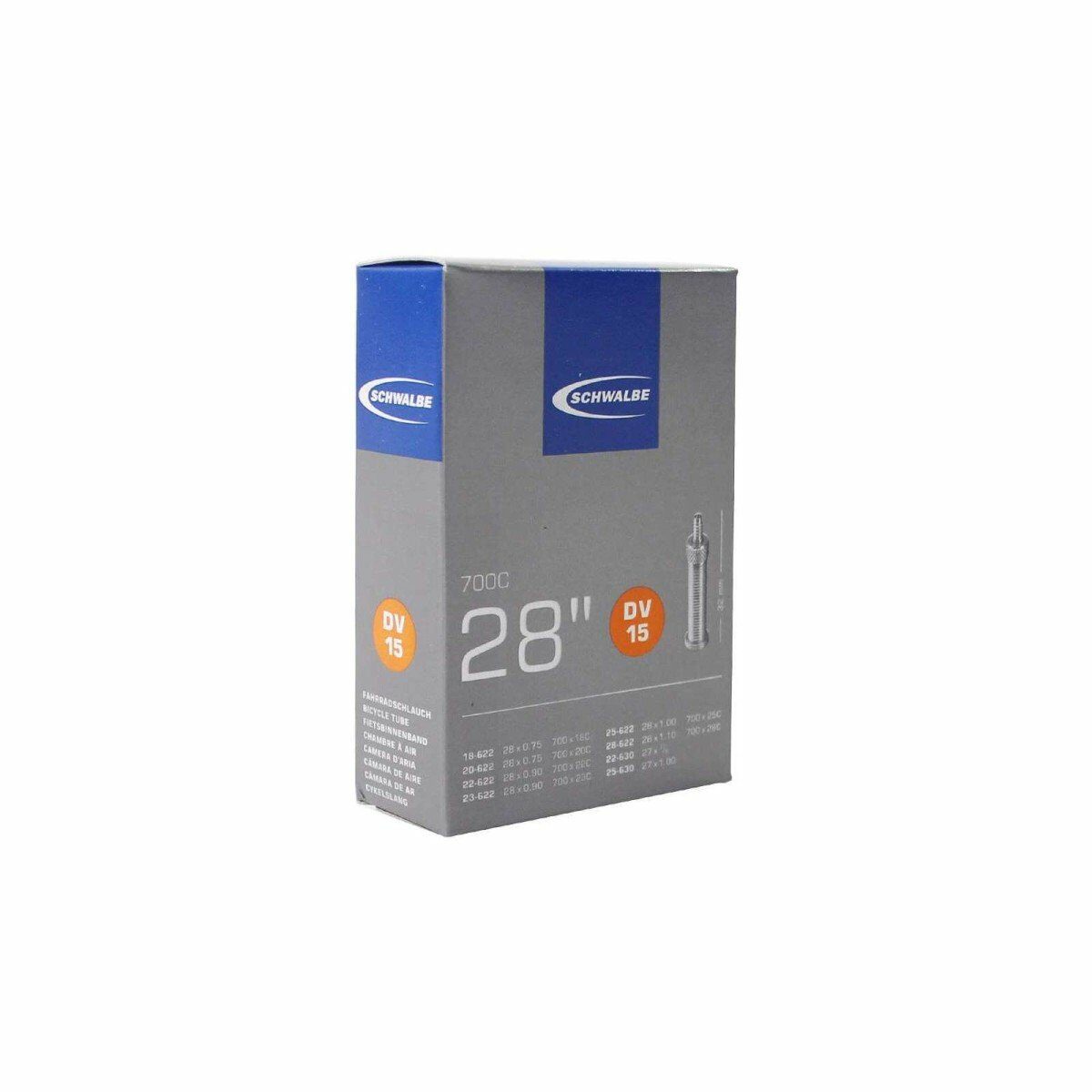 Schwalbe Bib DV15 18/28-622 NV 28X3/4-7/8-1.00-1.10 Zwart - Afbeelding 2